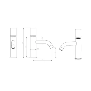 Смеситель для раковины Boheme Stick Linea 121-CRCR.3 хром